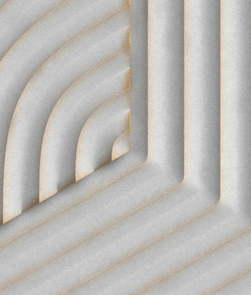 Geometrische Tapete Mystic Maze, Sand, waschbar Geometrische Tapete Mystic Maze, Sand, waschbar