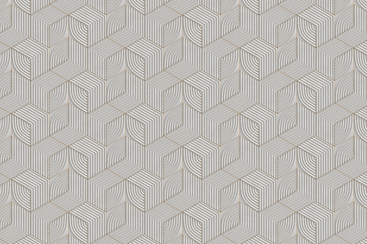 Geometrische Tapete Mystic Maze, Sand, waschbar Geometrische Tapete Mystic Maze, Sand, waschbar