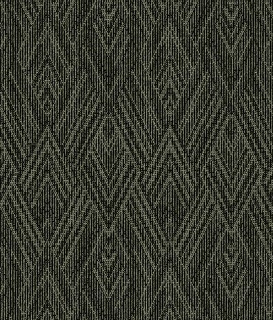 Vintage wallpaper Tribal Harmony, black, washable