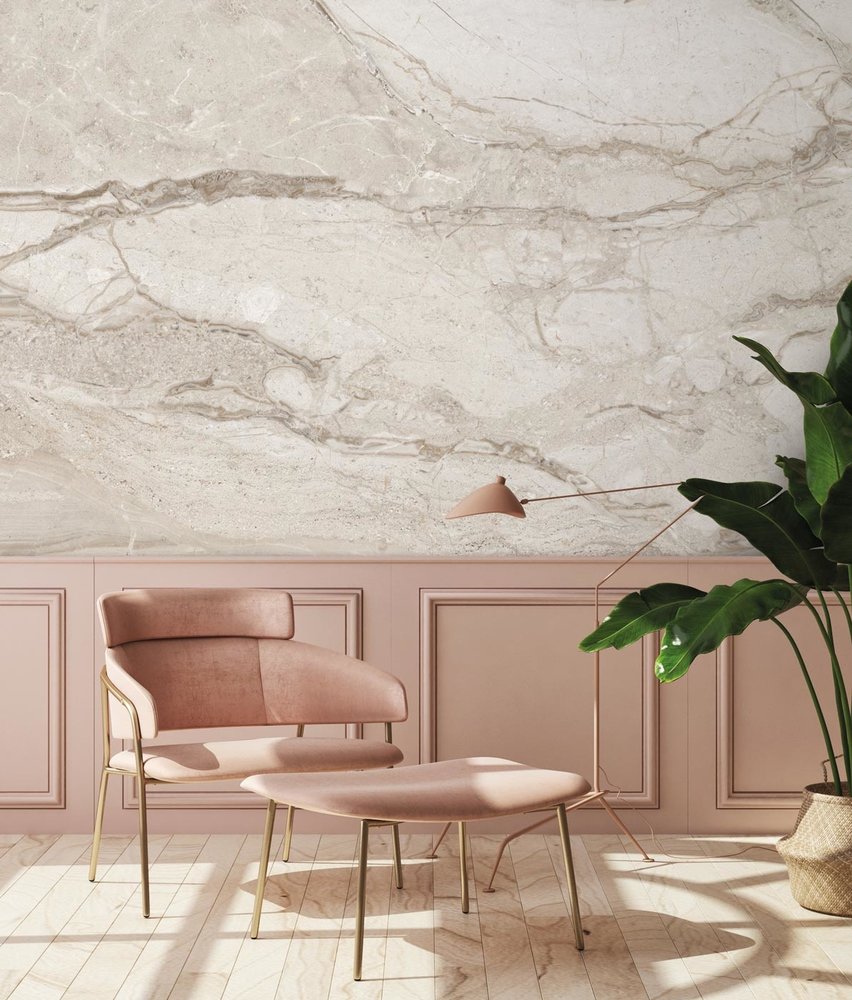 Marmortapete Marble Essence, beige, waschbar Marmortapete Marble Essence, beige, waschbar