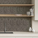 Vintage behang Tribal Harmony, bruin, afwasbaar Vintage behang Tribal Harmony, bruin, afwasbaar