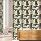 Palm behang Perfect Palm Delight, groen, afwasbaar Palm behang Perfect Palm Delight, groen, afwasbaar