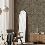 Bladeren behang Banana Breeze, bruin, afwasbaar Bladeren behang Banana Breeze, bruin, afwasbaar