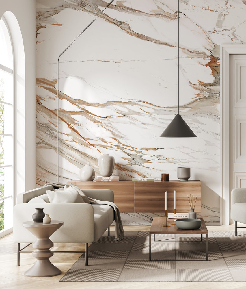 Marble wallpaper Earthy Marble Essence, washable Marble wallpaper Earthy Marble Essence, washable