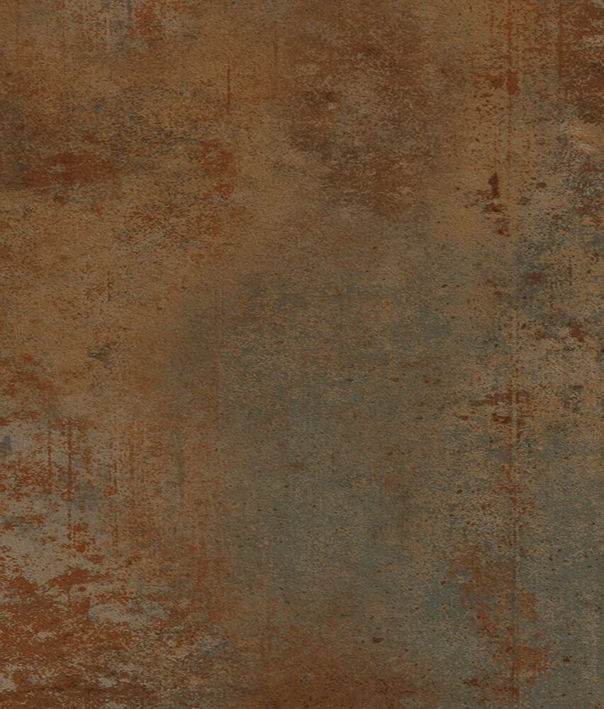 Industrieel behang Rustic Ironscape, bruin, afwasbaar
