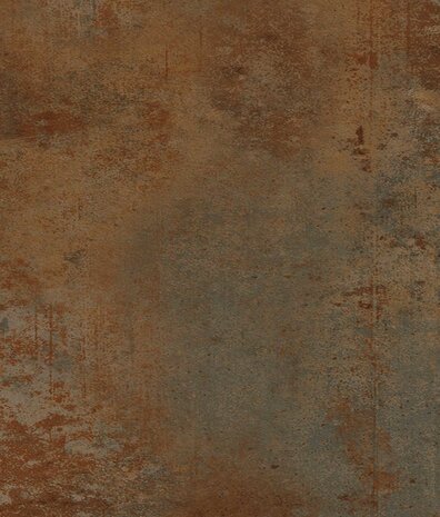 Industrieel behang Rustic Ironscape, bruin, afwasbaar