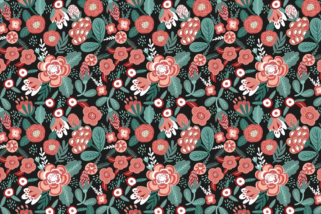 Kinderbehang Blossom Paradise, roze, afwasbaar Kinderbehang Blossom Paradise, roze, afwasbaar