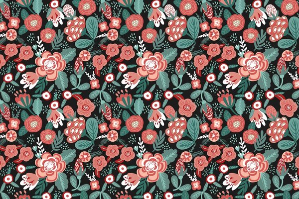 Kinderbehang Blossom Paradise, roze, afwasbaar Kinderbehang Blossom Paradise, roze, afwasbaar