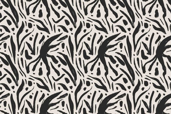 Graphic wallpaper Monochrome Blossom, black & white, washable