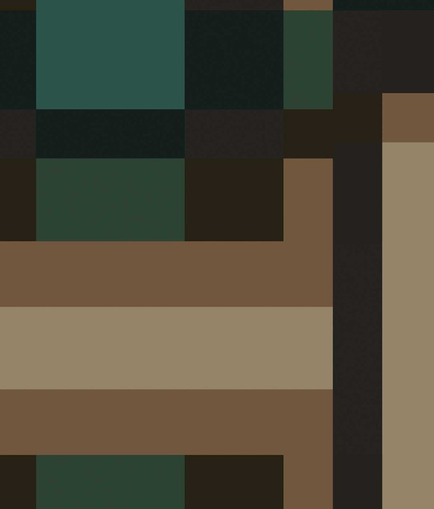 Grafisch behang Geometric Maze, blauw, afwasbaar