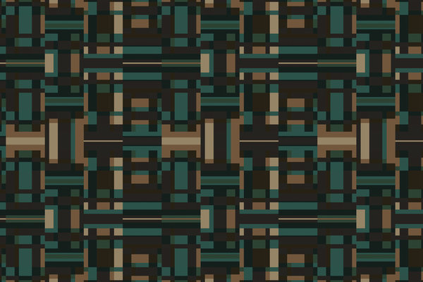 Graphic wallpaper Geometric Maze, blue, washable