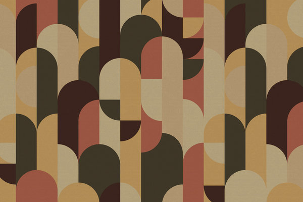 Retro behang Vintage Chique Vibe, afwasbaar Retro behang Vintage Chique Vibe, afwasbaar