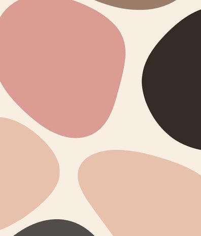 Children's wallpaper dots Pebble Delight, washable Children's wallpaper dots Pebble Delight, washable