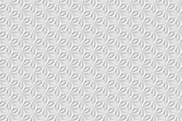 Graphic wallpaper Geometric Harmony, white, washable