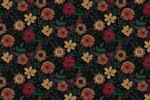 Blumentapete Blossom Burst, bunt, waschbar Blumentapete Blossom Burst, bunt, waschbar