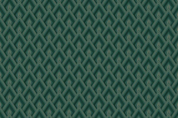 Retro wallpaper Emerald Deco Essence, green, washable Retro wallpaper Emerald Deco Essence, green, washable