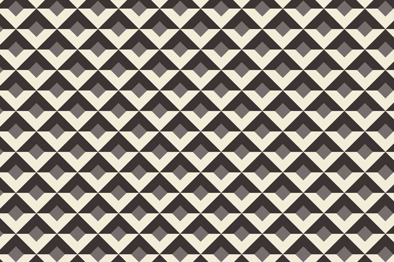 Grafisch behang Symmetrical Fusion, grijs, afwasbaar Grafisch behang Symmetrical Fusion, grijs, afwasbaar