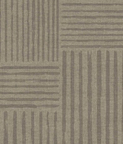 Retro behang Midcentury Squares, bruin, afwasbaar