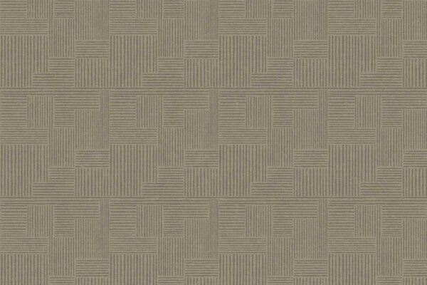 Retro behang Midcentury Squares, bruin, afwasbaar