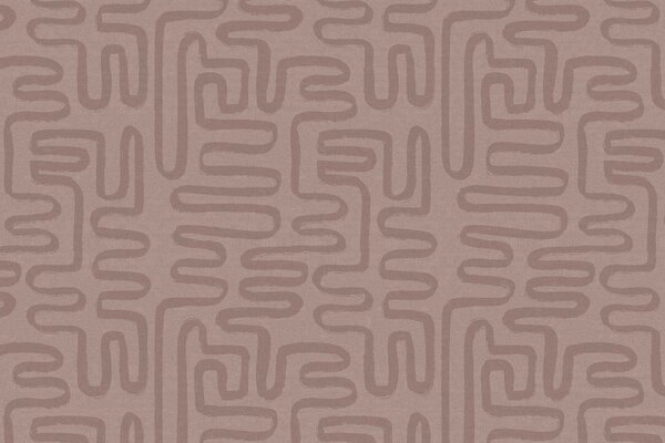 Retro-Tapete Midcentury Swirls, rosa, waschbar Retro-Tapete Midcentury Swirls, rosa, waschbar