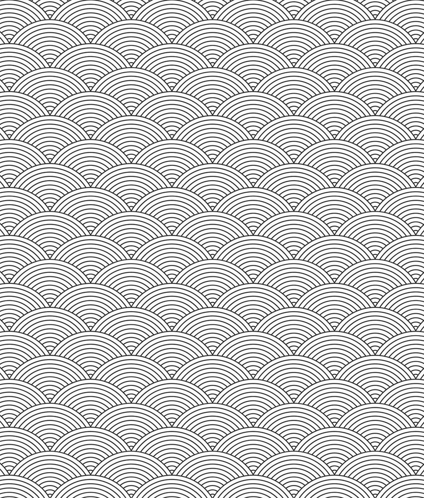 Retro wallpaper Sakura Serenity, white, washable Retro wallpaper Sakura Serenity, white, washable