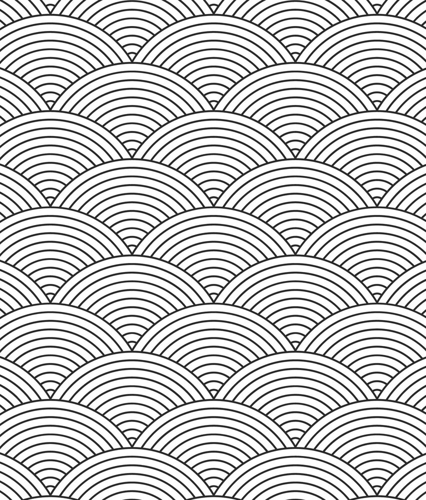 Retro wallpaper Sakura Serenity, white, washable Retro wallpaper Sakura Serenity, white, washable