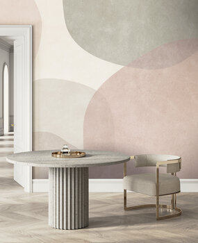 Vintage Tapete Pebble Retro, pastell, waschbar Vintage Tapete Pebble Retro, pastell, waschbar