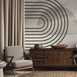 Vintage Tapete Retro Revival Elegance, grau, waschbar Vintage Tapete Retro Revival Elegance, grau, waschbar