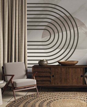 Vintage Tapete Retro Revival Elegance, grau, waschbar Vintage Tapete Retro Revival Elegance, grau, waschbar