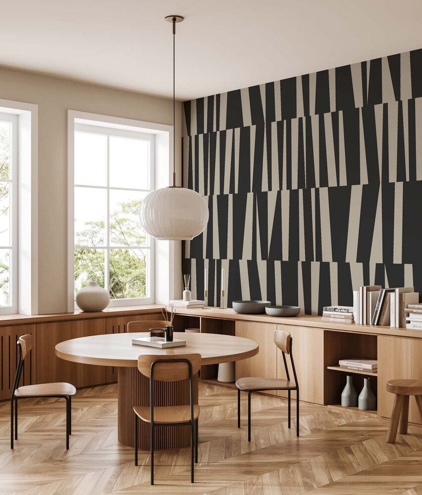 Grafisch behang Geometric Harmony, afwasbaar