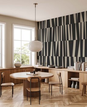 Grafische Tapete Geometrische Harmonie, waschbar Grafische Tapete Geometrische Harmonie, waschbar