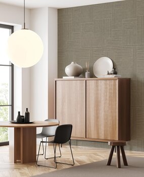 Retro wallpaper Midcentury Squares, brown, washable Retro wallpaper Midcentury Squares, brown, washable