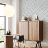 Retro-Tapete Sakura Serenity, weiß, waschbar