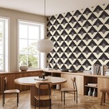 Graphic wallpaper Symmetrical Fusion, gray, washable Graphic wallpaper Symmetrical Fusion, gray, washable
