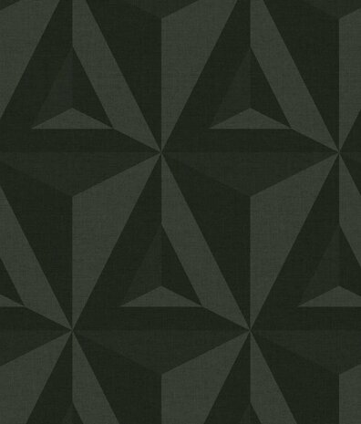 Grafische Tapete Geometrische Illusionen, schwarz, waschbar Grafische Tapete Geometrische Illusionen, schwarz, waschbar