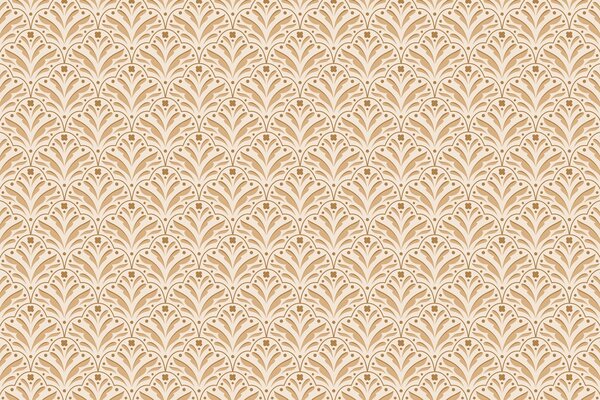 Retro wallpaper Sunny Delight Blooms, beige, washable Retro wallpaper Sunny Delight Blooms, beige, washable