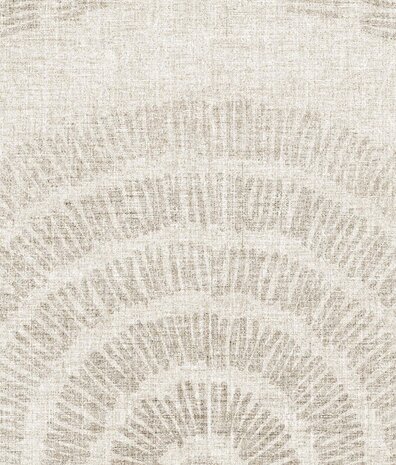 Retro-Tapete Midcentury Curves, beige, waschbar Retro-Tapete Midcentury Curves, beige, waschbar