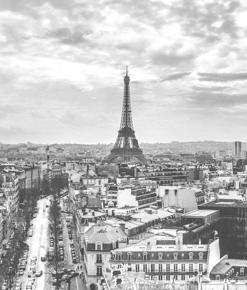 Stadttapete Vintage Paris Memories, waschbar Stadttapete Vintage Paris Memories, waschbar