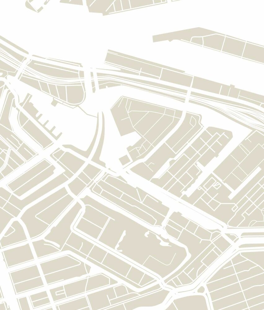 Stadttapete Abstract Amsterdam, beige, waschbar Stadttapete Abstract Amsterdam, beige, waschbar