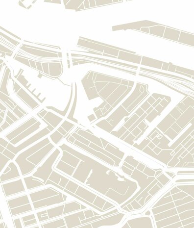 Stadttapete Abstract Amsterdam, beige, waschbar Stadttapete Abstract Amsterdam, beige, waschbar