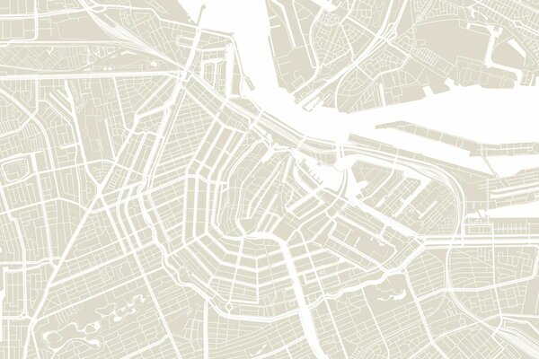 Stadttapete Abstract Amsterdam, beige, waschbar Stadttapete Abstract Amsterdam, beige, waschbar