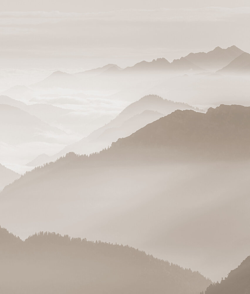 Abstract behang Alpine Mirage, zand, afwasbaar Abstract behang Alpine Mirage, zand, afwasbaar