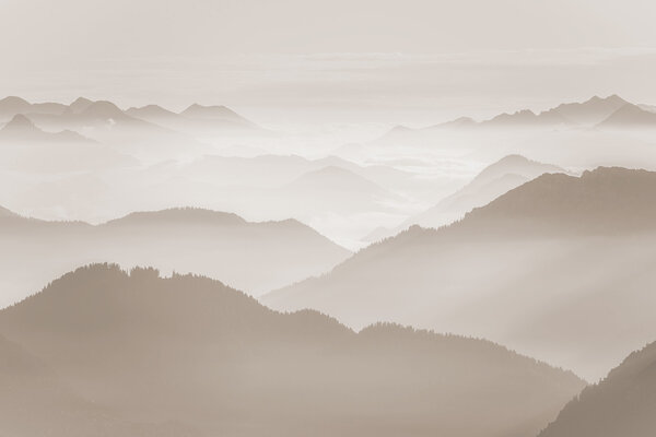 Abstract behang Alpine Mirage, zand, afwasbaar Abstract behang Alpine Mirage, zand, afwasbaar
