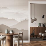 Abstract behang Alpine Mirage, zand, afwasbaar Abstract behang Alpine Mirage, zand, afwasbaar