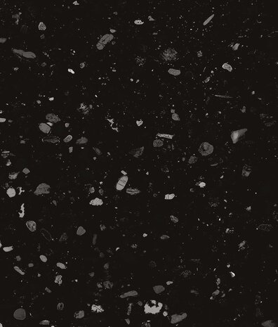 Natural stone wallpaper Terrazzo Bliss, black, washable Natural stone wallpaper Terrazzo Bliss, black, washable