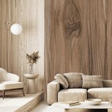 Hout behang Timber Essence, bruin, afwasbaar Hout behang Timber Essence, bruin, afwasbaar