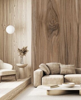 Holztapete Timber Essence, braun, waschbar Holztapete Timber Essence, braun, waschbar