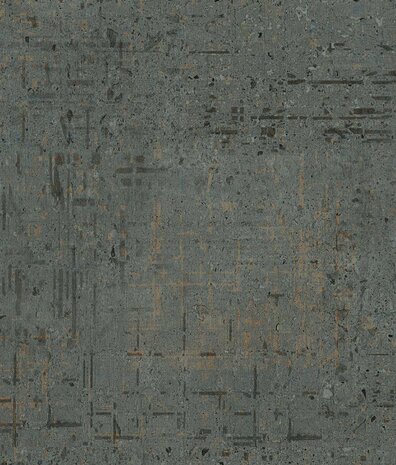 Industrieel behang Rustic Iron, grijs, afwasbaar