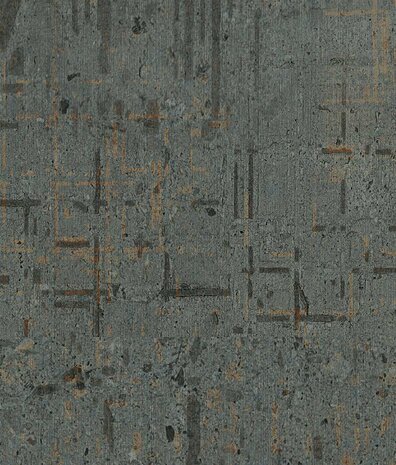 Industrieel behang Rustic Iron, grijs, afwasbaar