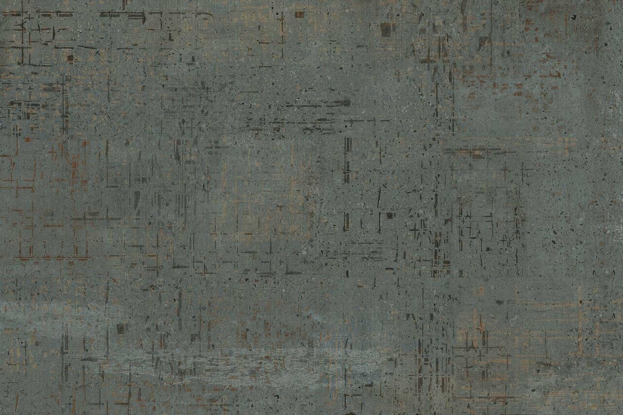 Industrieel behang Rustic Iron, grijs, afwasbaar